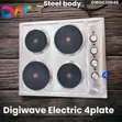 4 Burner Stainless Steel Electric Cooker - 1