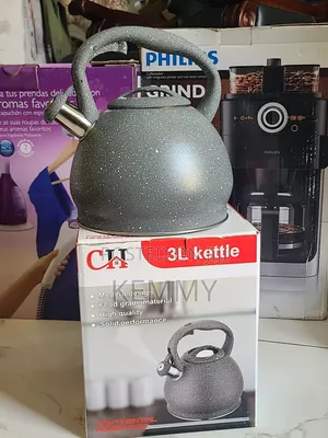 3L Whistling Stove Top Kettle - Gray Speckled