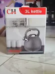 3L Whistling Stove Top Kettle - Gray Speckled - 2