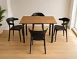Modern Foldable Dining Table and Chairs - 1
