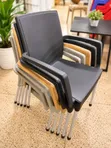 Outdoor Heavy Duty Plastic Chairs with Armrests - 2
