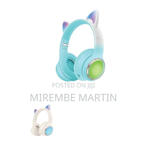 Green Lion GK-400 Kids Wireless Bluetooth Headphones with LED - 1