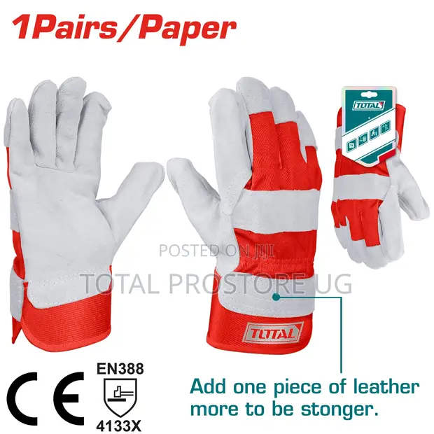Total Tools Prostore Cow Split Leather Gloves 10.5" - 1