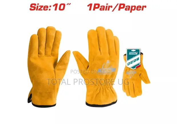 Total Tools Prostore Cow Split Leather Gloves (Size 10") - 1
