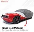 All Weather Waterproof Car Cover with Mirror Pockets - 1