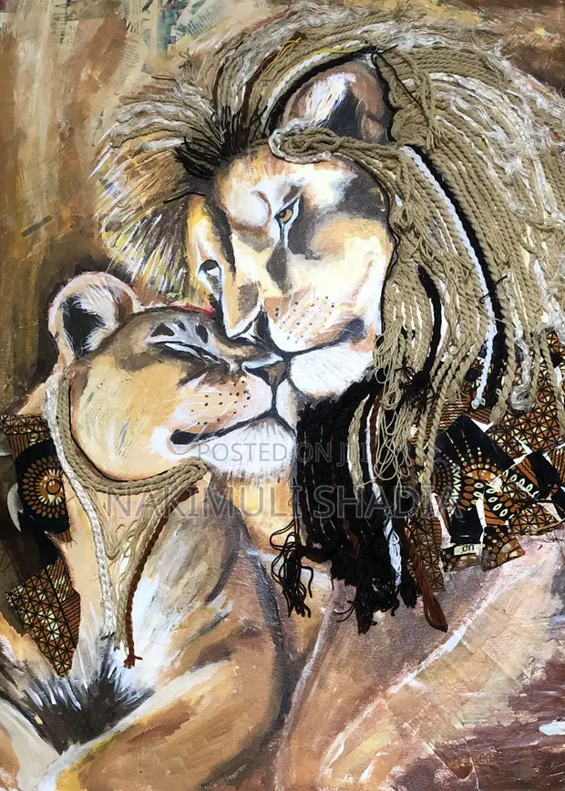 Intimacy and Trust Mixed Media Painting - 1