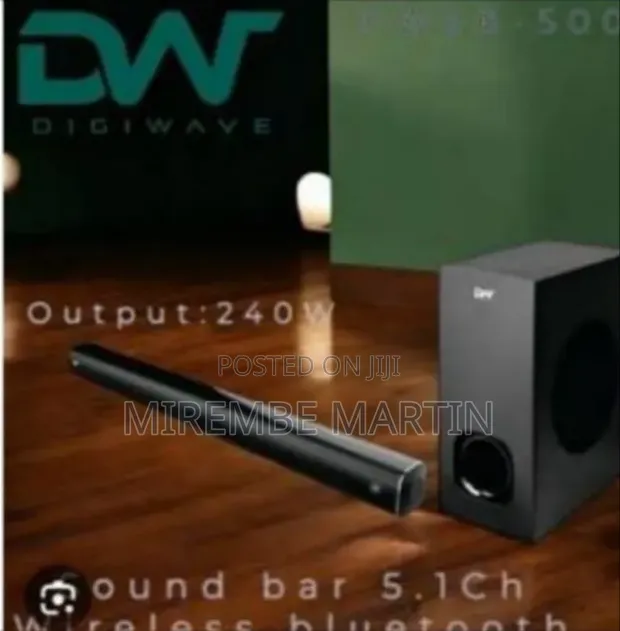 Digiwave DWSB5001 2.1 Channel Wireless Sound Bar with Bluetooth - 1