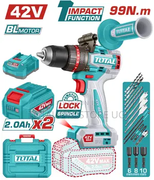 Total Cordless Drill 99Nm 42V Brushless