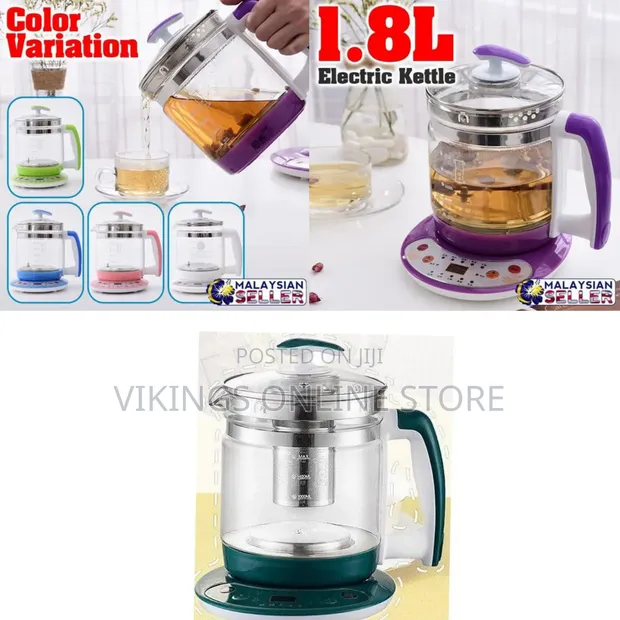 1.8L Electric Kettle with Insulation & Smart Constant Temperature - 1