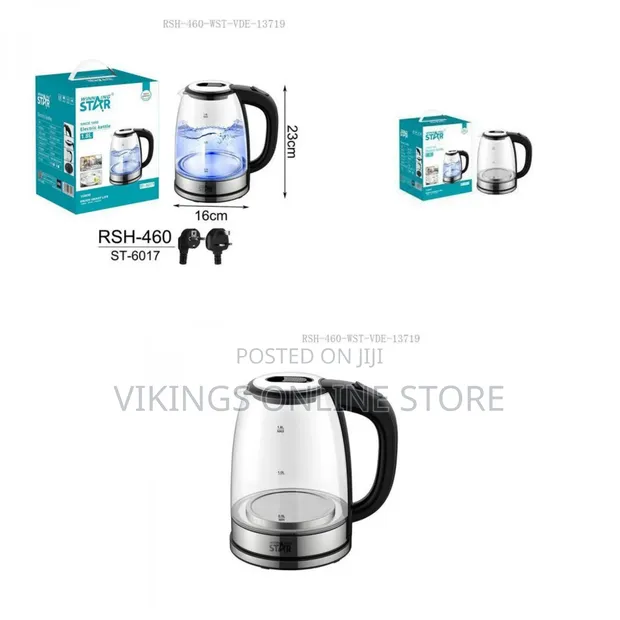 Winningstar 1.8L High Borosilicate Glass Electric Kettle - 1