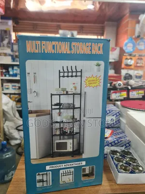 White 4-Layer Multipurpose Kitchen Storage Rack