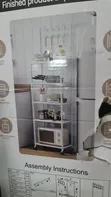 White 4-Layer Multipurpose Kitchen Storage Rack - 5