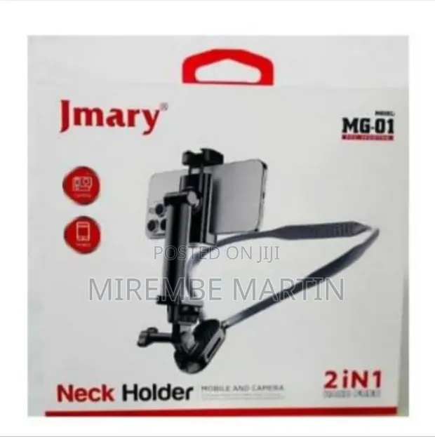 Jmary MG-01 2-in-1 Magnetic Neck Phone Holder Mount Stand - 1