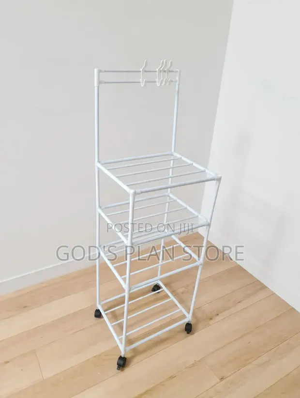 Bedroom/Kitchen/Bathroom Storage Shelves - 4 Sections - 1