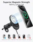 Anker MagSafe Wireless Car Charger, MagGo Fast 15W - 3