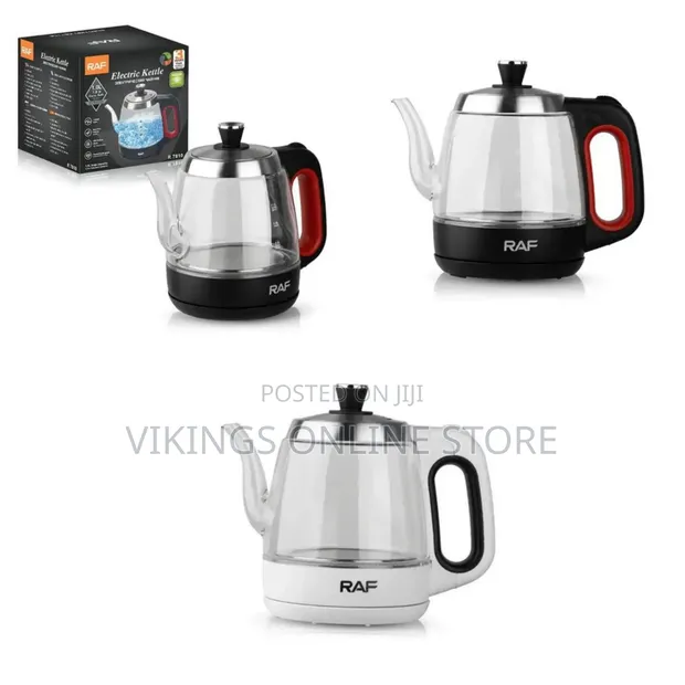RAF 1.2L Electric Glass Kettle - Heat Resistant - 1