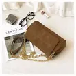 Chain Cross Bag - Suede - 1