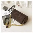Chain Cross Bag - Suede - 2