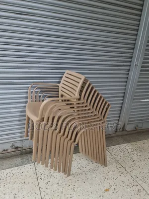 Liberty Plastic Dining Chairs (Brown, Brand New)