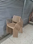Liberty Plastic Dining Chairs (Brown, Brand New) - 2