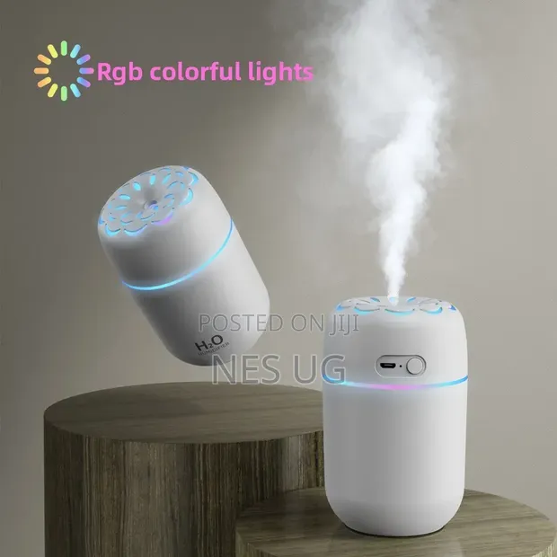 Portable Ultrasonic USB Humidifier Diffuser - White - 1