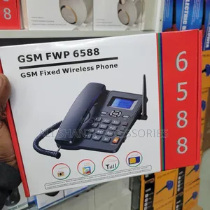 New GSM Fixed Wireless Phone - Black