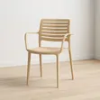 Espresso Plastic Chairs - Brand New - 1