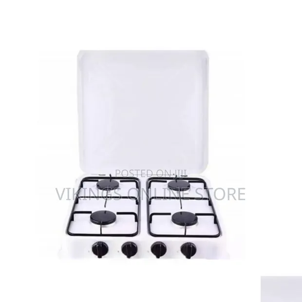 Starlux 4 Burner Gas Stove with Automatic Ignition - White - 1