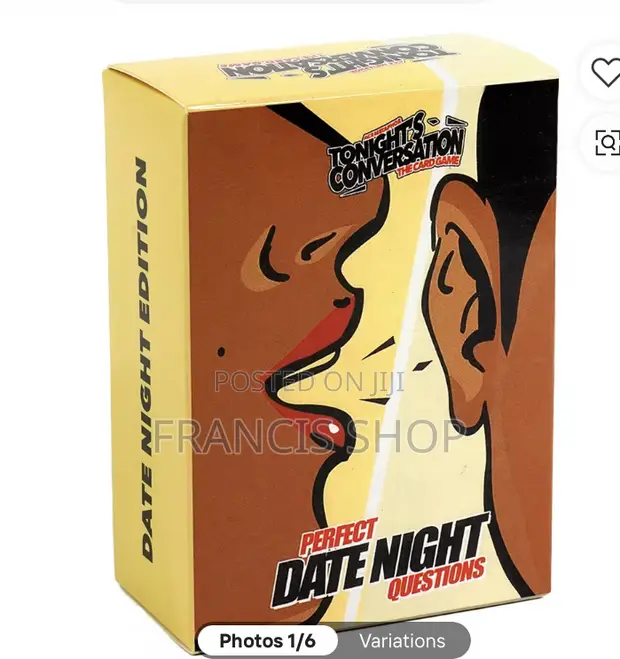 Tonight's Conversation: Date Night Questions Game Card - 1