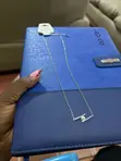 Lune Pearl Stainless Steel Necklace - Silver - 1