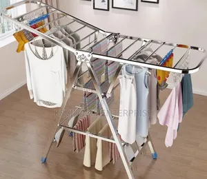 Stainless Steel Outdoor Clothes Dryer Rack - 5 Tiers
