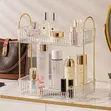 2-Tier Makeup Storage Rack - White Acrylic - 2