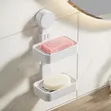 Wall Mounted Soap Holder & Shampoo Bar Dish - 2
