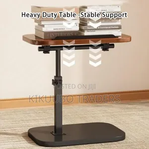 Adjustable Height C-Shape Sofa End Table
