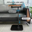 Adjustable Height C-Shape Sofa End Table - 2