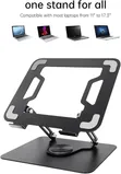 Adjustable Desktop Stand with 360° Swivel Base - 3