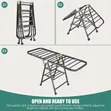 Foldable Clothes Drying Rack, 150cm 3-Tier Large - 3