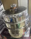 3-Tier Stainless Steel Food Steamer Pot - 1