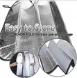 Premium Quality Accordion Metallic Reflective Car Sun Shade - 3