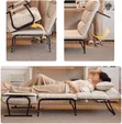 3-in-1 Foldable Bed with Mattress & 5-Position Backrest - 4