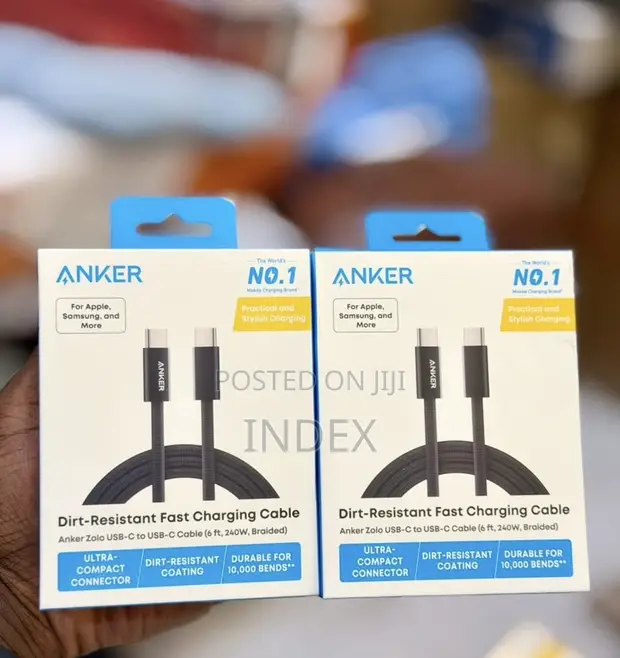 Anker Zolo 240W USB-C to USB-C Cable 6ft - 1