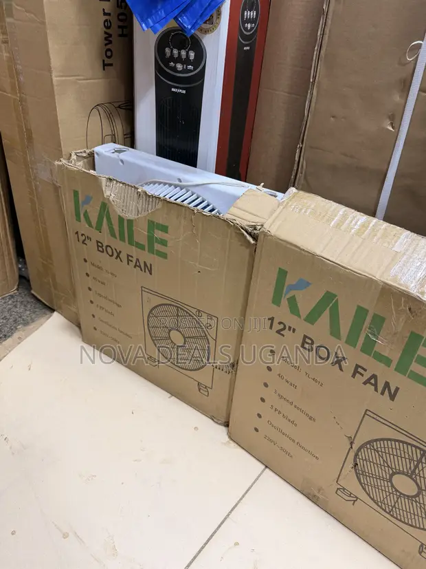 Kaile 12 Inch Box Fan with Timer, 40W - 1