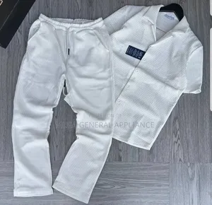 Louis Vuitton Knit Short-Sleeve Button-Down Shirt & Lounge Trousers Set