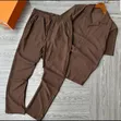 Louis Vuitton Knit Short-Sleeve Button-Down Shirt & Lounge Trousers Set - 2