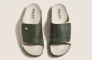 Men's Classic Beige/Green Polex Comfort Push-in Sandals
