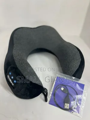 Bluetooth Travel Neck Pillow with Headphones