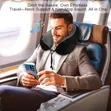 Bluetooth Travel Neck Pillow with Headphones - 2
