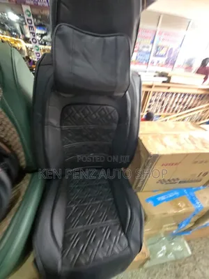 Black Faux Leather Car Seat Covers (5 Seater)