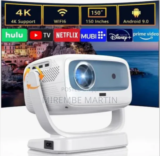 Yesido TV13 Smart Projector - 1280x720P, 190ANSI, Android 9.0 - 1