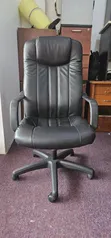 Refurbished Pure Leather High Back Office Chair - 1